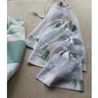 Pamutvászon bevásárló táska hálós zsák szettel ,leveles