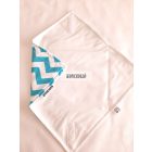 újraszalvéta,szendvics csomagoló , türkiz shewron mintás