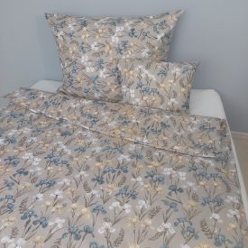  Kék íriszek – Pamutvászon ágyneműhuzat szett (normál méret)
