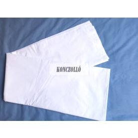 Pamutvászon szegett szélű lepedő 220×240 cm fehér