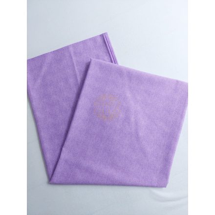 Pamutvászon lepedő 140×220 cm-s,lila,szövetes mintázatú